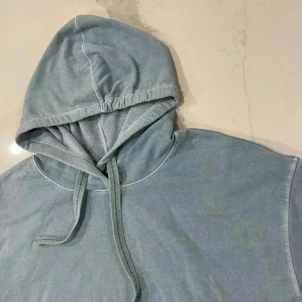 Old Navy Cozycore Long Sleeve Hoodie Sweatshirt Women's Medium Vintage Blue Wash - Picture 3 of 7